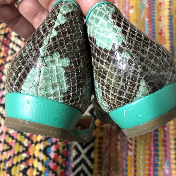 Sole Society - Teal - Peep Toe - Flats - Picture 5 of 7